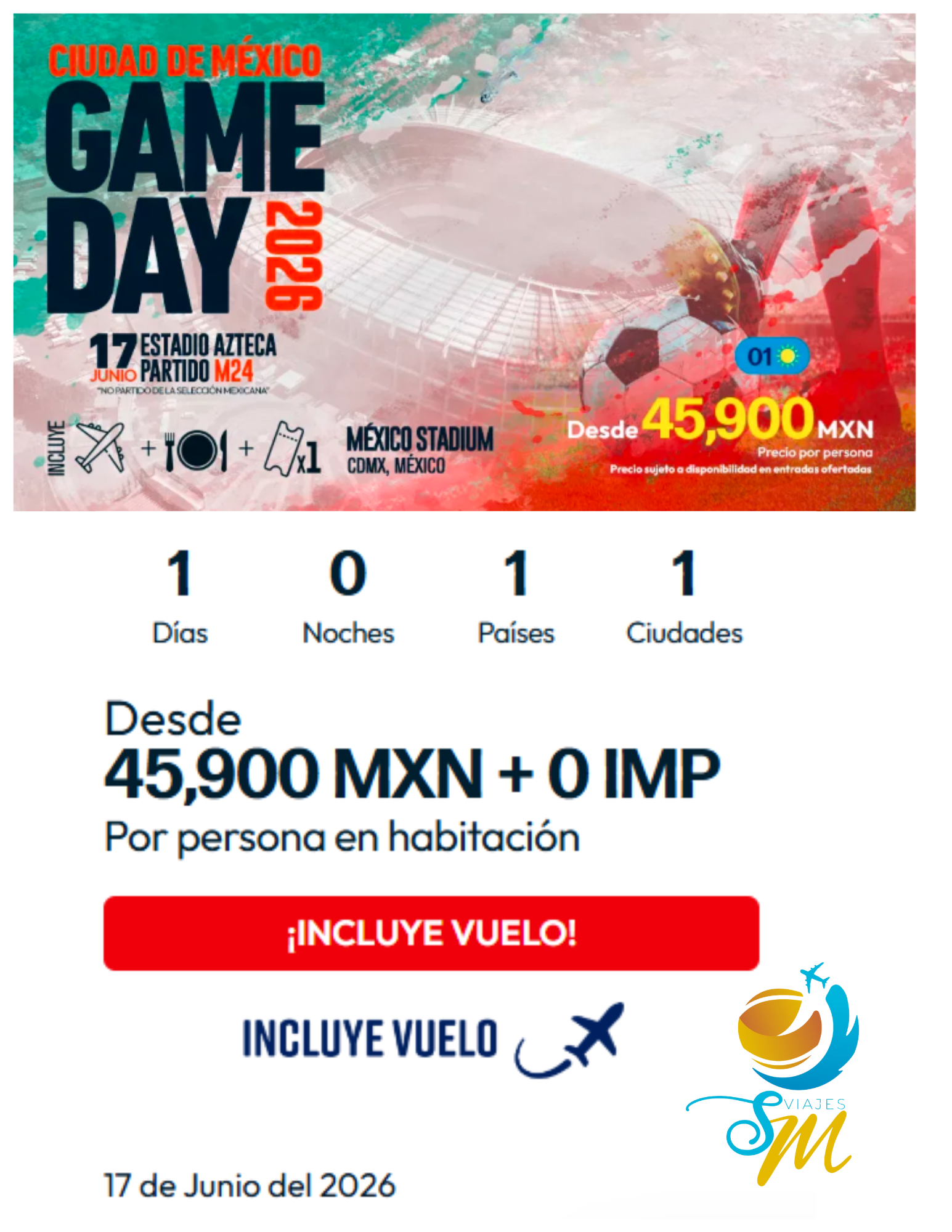 Póster Mundial 2026 CDMX